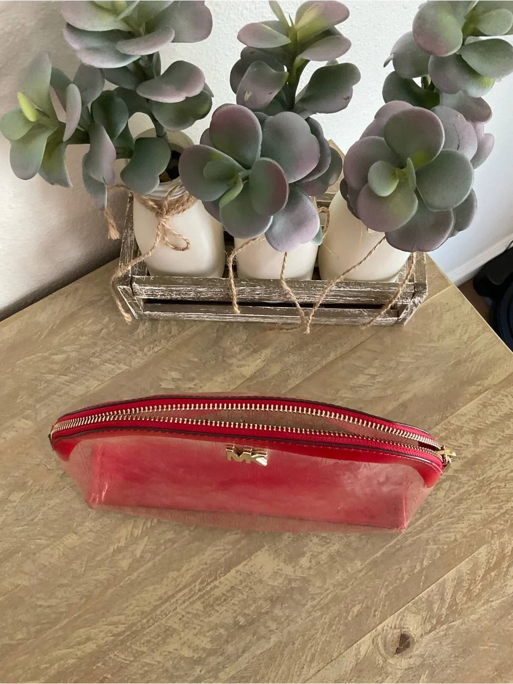 Michael Kors transparent pouch